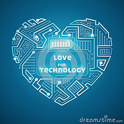 Technological background Vector Illustration