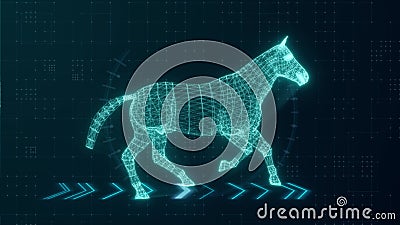 Technological Concept. Running of a Horse on the Background of Technology. Blue Color. 3d Animation of a Seamless Loop Stock Footage - Video of animal, mesh: 233709238 Technological Concept. Running of a Horse on the Background of Technology. Blue Color. 3d Animation of a Seamless Loop Stock Footage - Video of animal, mesh: 233709238