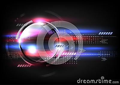 Technological global fast communication modern abstract background vector Vector Illustration