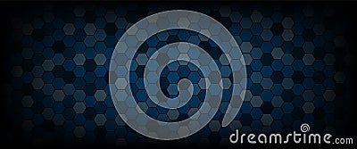Technological hexagon pattern background, vector Vector Illustration