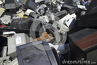Technological trash Stock Photo