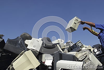 Technological trash Stock Photo