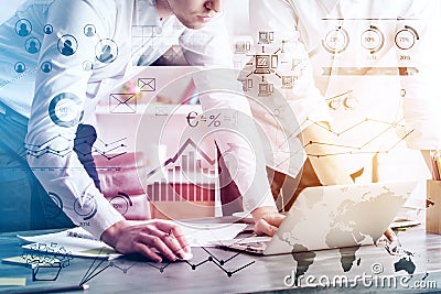 Technology and accounting concept Stock Photo