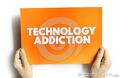Technology Addictions is characterized by excessive controlled preoccupations, behaviours regarding computer use and internet Stock Photo