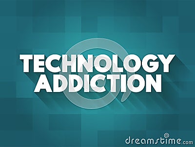 Technology Addictions is characterized by excessive controlled preoccupations, behaviours regarding computer use and internet Stock Photo
