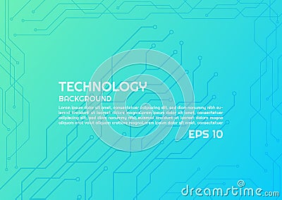 Technology background light line node style modern gradient colorful Vector Illustration