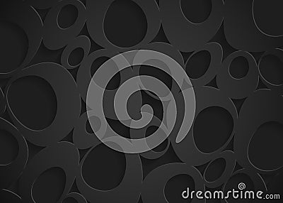 Technology black abstract background Vector Illustration