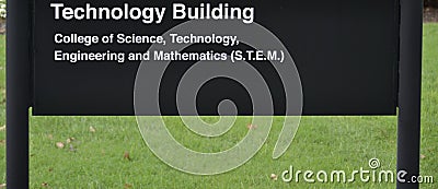 Technology Building, College of Stem Editorial Stock Photo