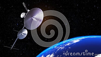 Technology communication image global navigation satellite system,standard generic term for satellite navigation systems,GNSS,3d Stock Photo