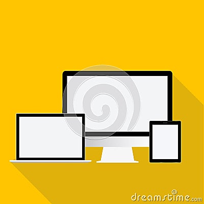 Technology Digital Device Icon Vector Concept Vector Illustration