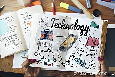 Technology Digital Innovation Internet Science Concept Stock Photo