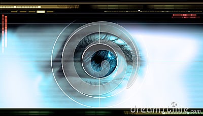 Technology eye Stock Photo