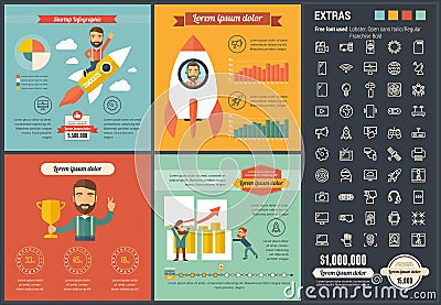 Technology flat design Infographic Template Vector Illustration