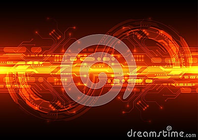 Technology futuristic digital. technology circuit board. technology connection. abstract background. Vector Vector Illustration