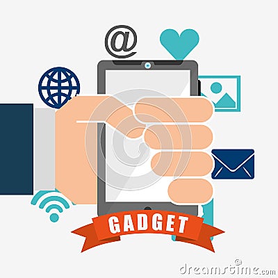 Technology gadget design Vector Illustration