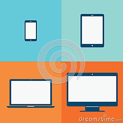 technology gadgets. Vector illustration decorative design Vector Illustration