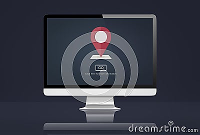 Technology Gps Location Maps Concept Stock Photo