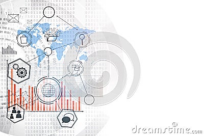 Technology, innovation and interface concept Stock Photo