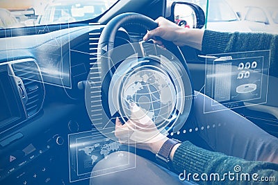 Composite image of technology interface Stock Photo