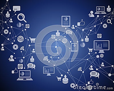 Technology Internet Connection Vector Illustration