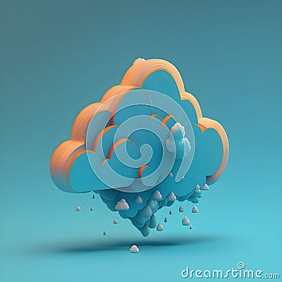 technology of internet of things . big data clouds computing using artificial intelligence AI, climate manipulation Stock Photo