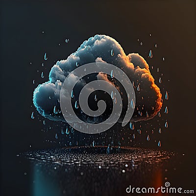 technology of internet of things . big data clouds computing using artificial intelligence AI, climate manipulation Stock Photo