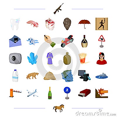 Technology, medicine, travel and other web icon in cartoon style.transport, history, alcohol icons in set collection. Vector Illustration