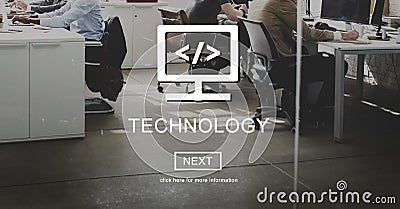 Technology Responsive Design Homepage Website Concept Stock Photo