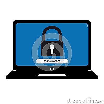 Technology Security Systems - Editable Computer Vector Illustration Stock Photo