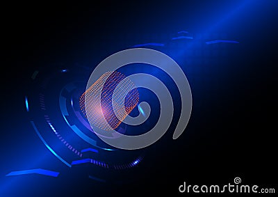 Technoloy circle background.7,magic ring, strange shape, technological meaning, design vector, Vector Illustration