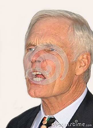 Ted Turner at 2005 Tribeca Film Festival in New York City Editorial Stock Photo