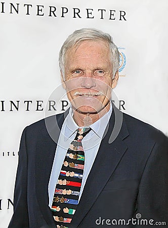 Ted Turner at 2005 Tribeca Film Festival in New York City Editorial Stock Photo