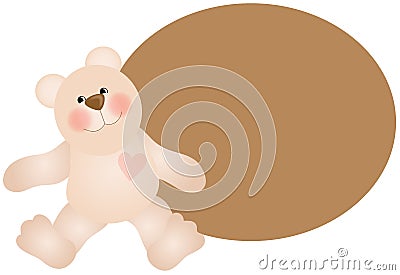 Teddy Bear Background Cartoon Illustration