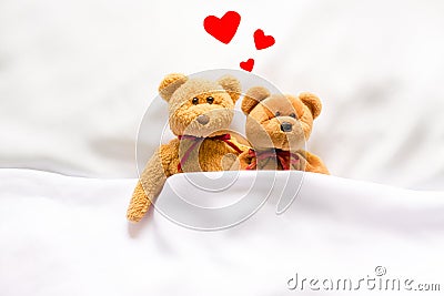 Teddy Bear with heart Stock Photo