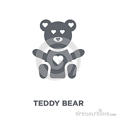 Teddy bear icon from Birthday and Party collection. Vector Illustration