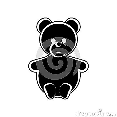 Teddy bear icon. Element of maternity for mobile concept and web apps icon. Glyph, flat icon for website design and development, Stock Photo