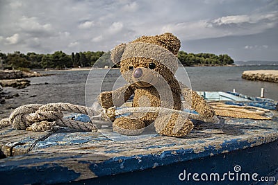 Teddy bear sailor Stock Photo