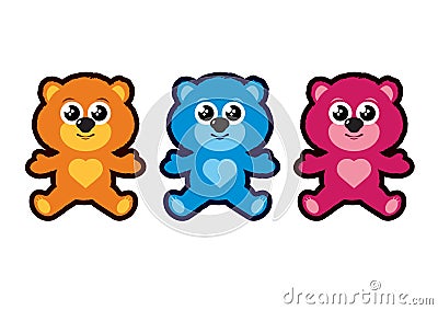 Teddy Bear vector Vector Illustration