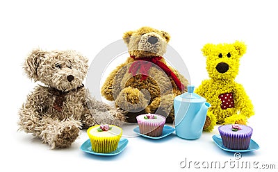 Teddy bears picnic Stock Photo