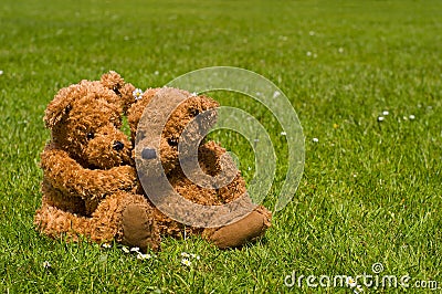 Teddybear romance Stock Photo