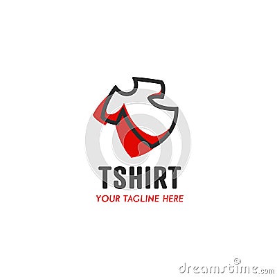 Tee tshirt maker logo with simple comfort comfy t-shirt icon symbol Vector Illustration