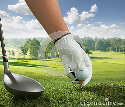 Tee up Stock Photo