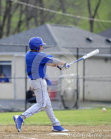 Teen baseball batter Stock Photo