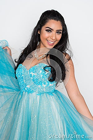 Teen In Dance Dress Stock Photo