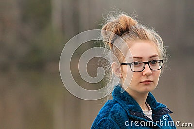 Teen girl - attitude Stock Photo