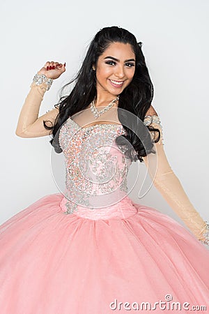 Teen In Dance Dress Stock Photo