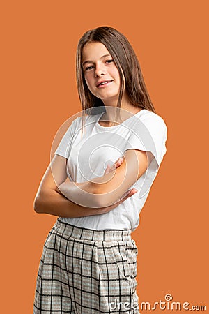 Teen lifestyle positive attitude confident girl Stock Photo