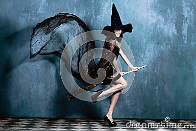 Teen witch Stock Photo