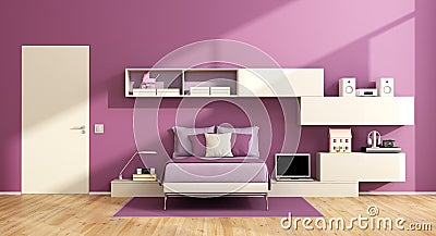 Teenage girl room Stock Photo