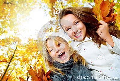 Teenage Girls Having Fun Stock Photo